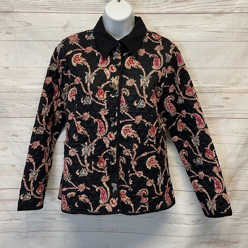Vintage Cotton Quilted Paisley Jacket